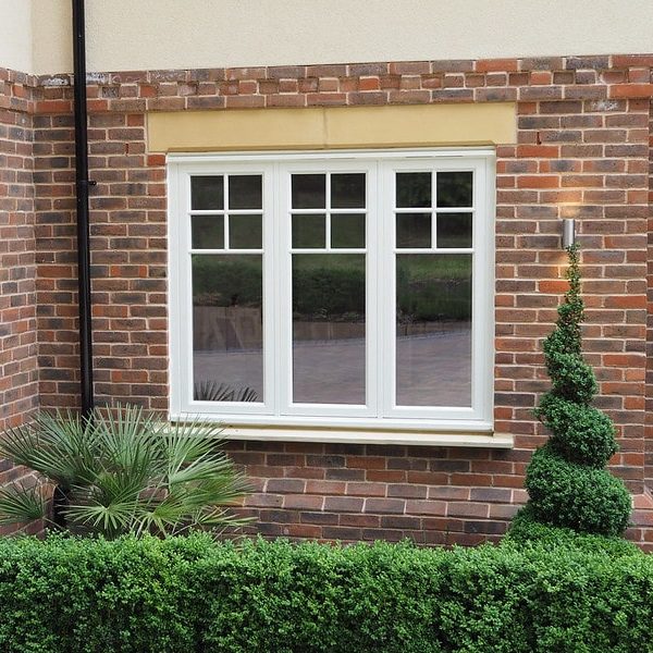 Modern joinery white window frame